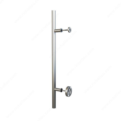 Modern Barn Door Handle with Tube & Disc Pull