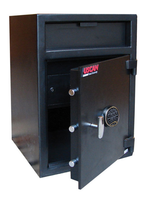 Compact Front Load Deposit Safe for retail use