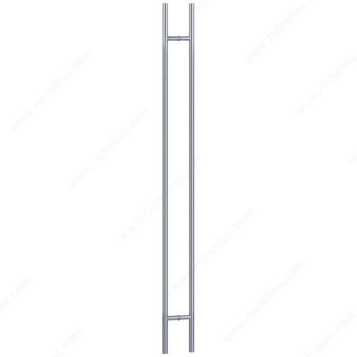 Round Commercial Glass Door Back-to-Back Ladder Handle
