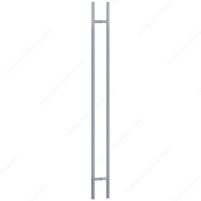 Round Commercial Glass Door Back-to-Back Ladder Handle