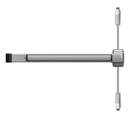 Von Duprin 22 Series Panic Bar on a commercial exit door