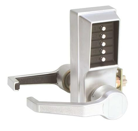 Kaba Simplex 1011 Access Control Lock with satin chrome finish