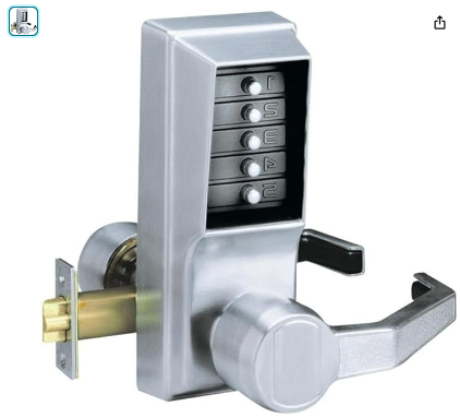 Kaba Simplex 1011 Access Control Lock with satin chrome finish