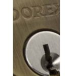 Dorex Deadbolt installed on a door