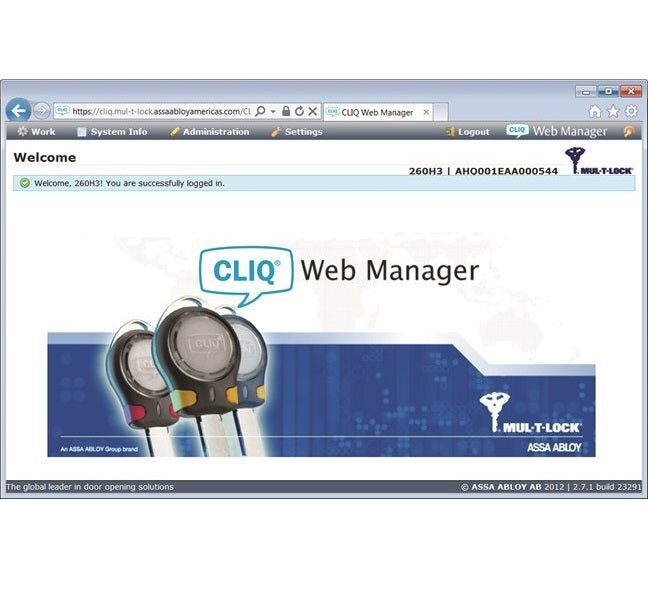 CLIQ Web Manager Interface: Manage Remote Access Control 