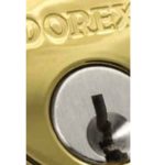 Dorex Deadbolt installed on a door