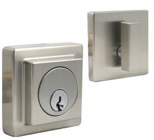 Dorex Quadra Deadbolt in polished brass finish